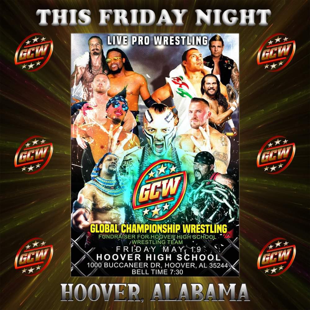 TOMORROW NIGHT!! Hoover High School Competition Gym. Tickets are $15 for Ringside and $10 General Admission. 

🎟️gofan.co/app/events/989…

*THIS IS A FUNDRAISER FOR THE HOOVER HIGH WRESTLING PROGRAM!