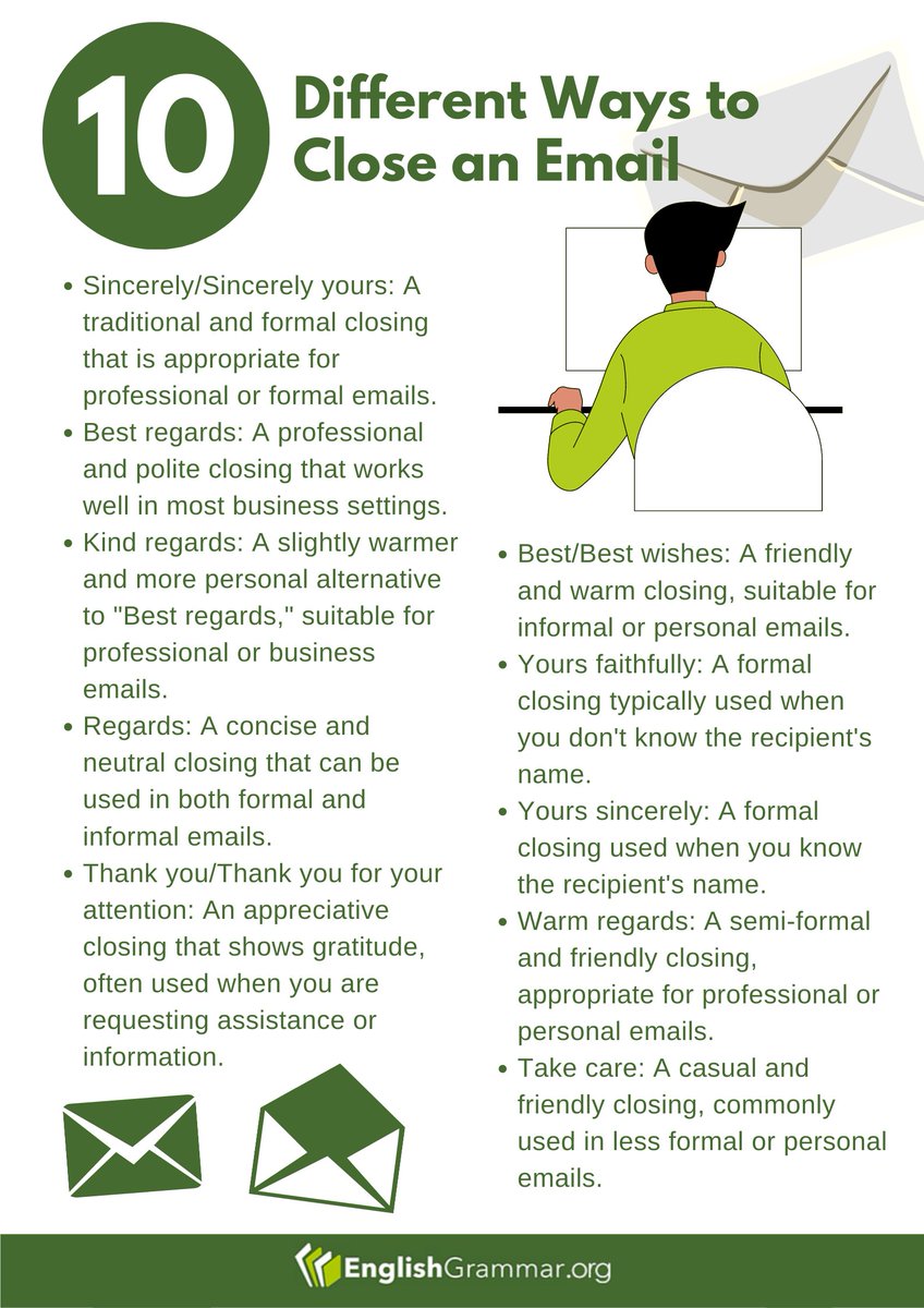 Nice Ways To Close An Email Nice Ways To Close An Email