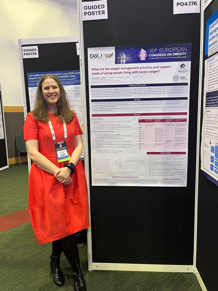 Please come and read about the weight management needs and practices of young people living with excess weight with <a href="/TamlaHealthPsyc/">Dr Tamla Evans</a>  #ECO2023