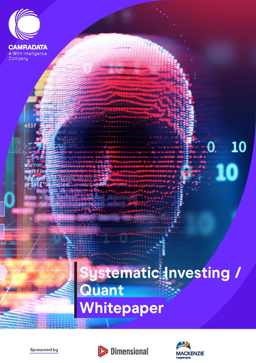 <a href="/CAMRADATA/">CAMRADATA</a> delighted to announce release of #SystematicInvesting / #Quant #whitepaper. Thanks to our sponsors @ Dimensional Fund Advisors &amp;
<a href="/MackenzieInvest/">Mackenzie Investments</a> &amp; participants from <a href="/Aon_plc/">Aon</a> <a href="/bfinance/">bfinance</a> <a href="/LPPInvestments/">Local Pensions Partnership Investments</a> @ Lockhart
View here : lnkd.in/ebg4qjVA