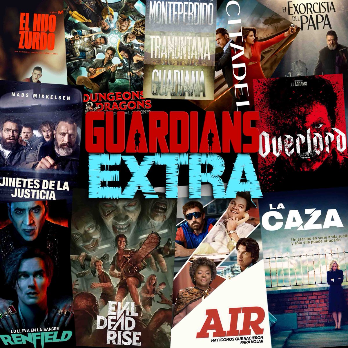 Hoy toca #EvilDeadRise #Air #TheFall #Renfield #Overlord #LaCaza #DungeonsAndDragonsMovie y mucho mas... En este repaso estamos <a href="/cugar190/">Cugar19</a> , Antonio Alcaide, Corleone, Miguel Angel y un servidor.
Mas enlaces de la guarida bio.link/laguaridadelsi…
#Ivoox go.ivoox.com/rf/108492209