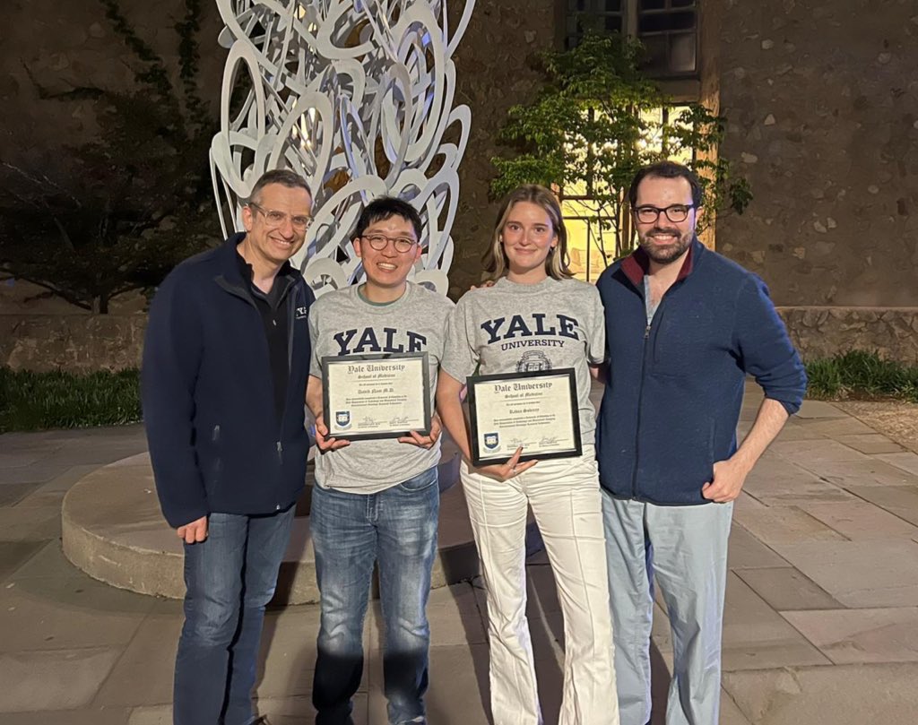 The @Yale_IR #IOlab is very proud to graduate these two stars!! Congratulations @davidknam1 @RabeaSobirey ! #irad stars!