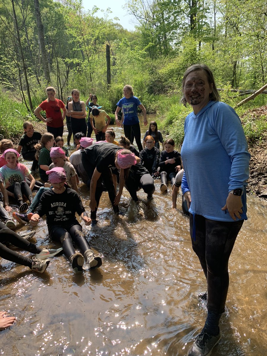 Getting very close with nature after the mud run! #Harmon6thcamp <a href="/6thcamp/">Laurie</a> #6thcamp