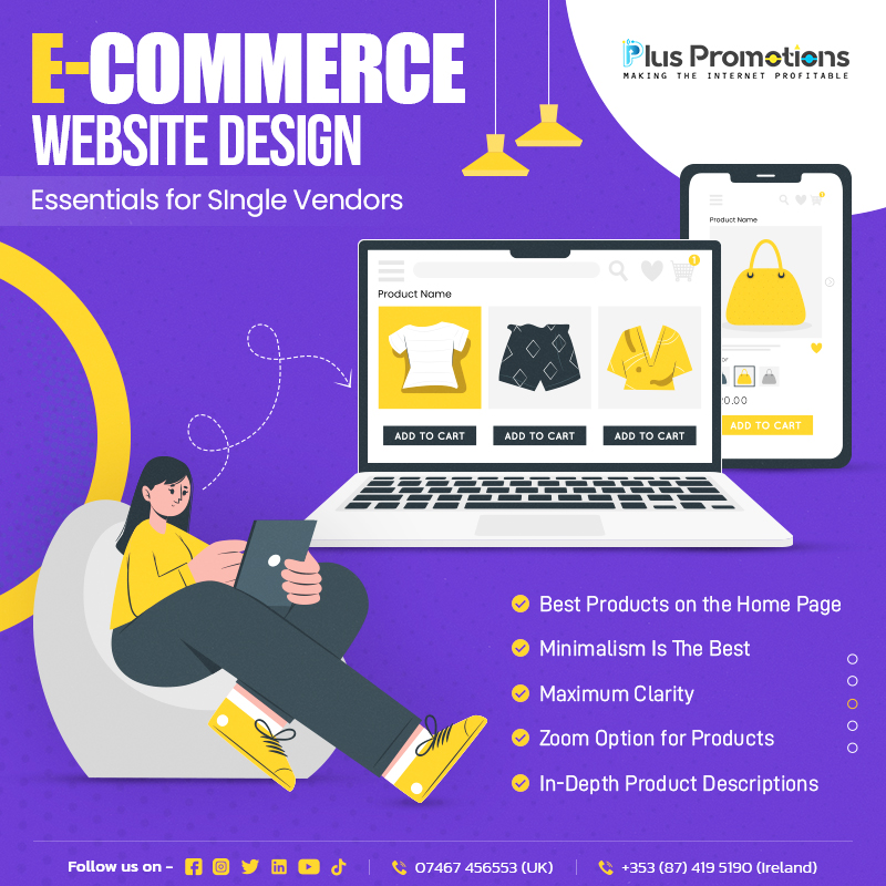 Single Vendor eCommerce Website Design services for online sellers of single products. Get professional single-vendor eCommerce web design solutions to get more sales and YoY growth.

#ecommercewebdesign #singlevendorwebsite #EcommerceWebsiteDesign  #singlevendoronlinestore