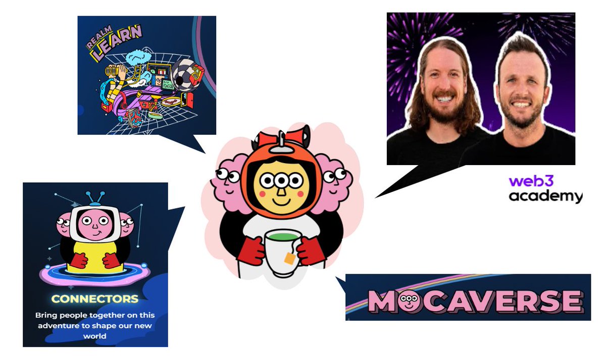 MocaSafetyFirst's tweet photo. No better #MocaConnector than @KyleReidhead and @jaybird_nft, who do the research and connect the dots so we all can easily learn about Web3, Crypto, and NFTs. https://t.co/PEX3AK32GG