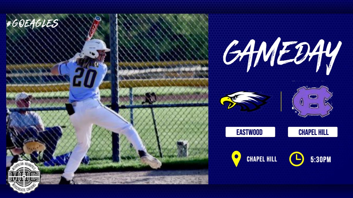 Best of luck to our 8th grade baseball team as they square off against <a href="/sportsatchc/">Chapel Hill Athletics</a> tonight with the <a href="/MIIC_Sports/">MIIC</a> baseball championship on the line...Lets go boys
#LetsGoEagles