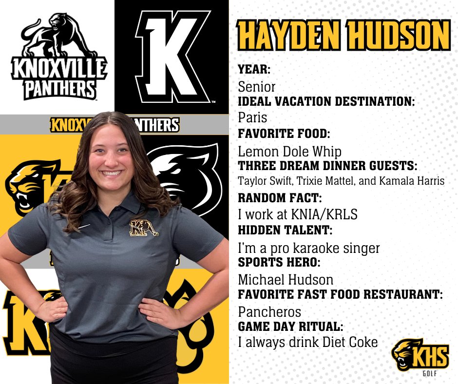 Our lone senior...Hayden Hudson