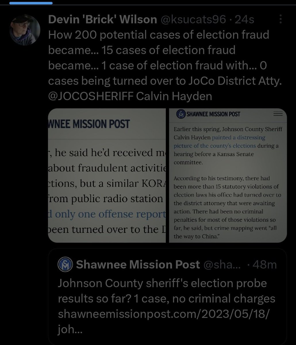 ksucats96's tweet photo. Apparently @Twitter doesn't like me tweeting about people sharing unproven allegations of widespread election fraud. #FailedToSend https://t.co/5shP7rtoIc
