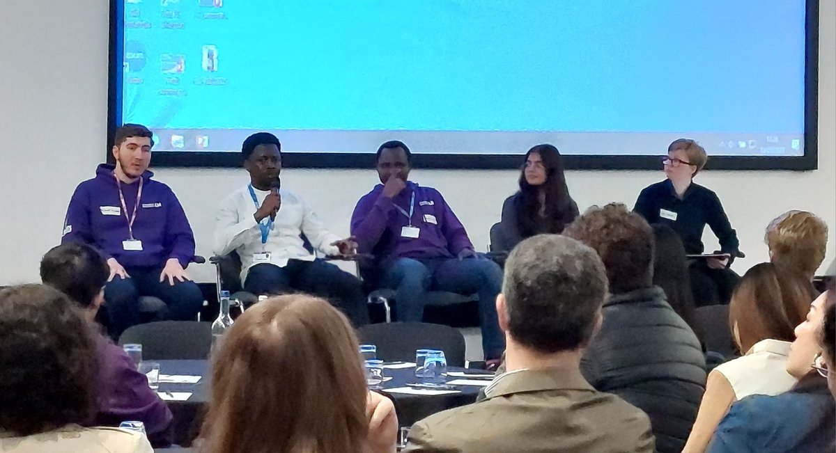 💪🏻As always, loving the student discussion panel at #CAN23.

Hearing the raw &amp; first hand stories of current students as change makers.

E.g ⬆️ professional development to discover themselves as student &amp; discover the culture.

<a href="/UCLArena/">UCL Arena</a> @UHLTIC @sarahjaneflynn @LucyBamwo