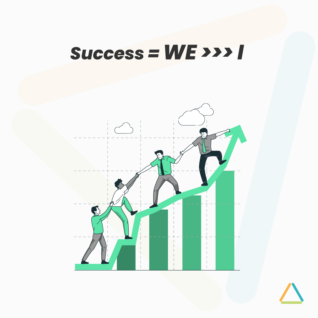 "The strength of each member is the team."

According to research, collaborative problem-solving produces better results. To encounter battles, build solid and trustworthy foes in your #workspace. 

Remember! OUR team does them is far more prestigious than I do it. 
#optimists