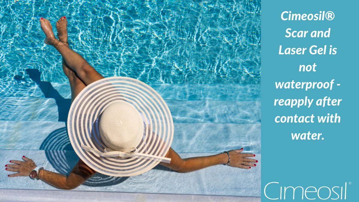 cimeosil's tweet photo. Cimeosil® Scar and Laser Gel is not waterproof so be sure to reapply after contact with water. #cimeosil #scarandlasergel #scar #scars #scarred #flatten #fade #skin #beauty #aesthetics #scarmanagement #reapply #notwaterproof #beach #lake #shower #bath #bathing #swimmingpool https://t.co/cErQKM6XFU
