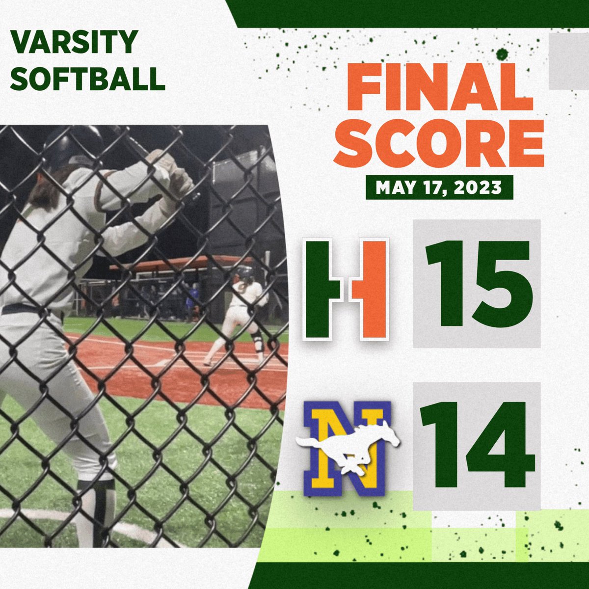 hhspressorg's tweet photo. Latest Sports Update: The Hillers comeback in the bottom of the 7th to take the win against Notrwood last night! https://t.co/y5o3SFmXgs https://t.co/2Do42lygwd