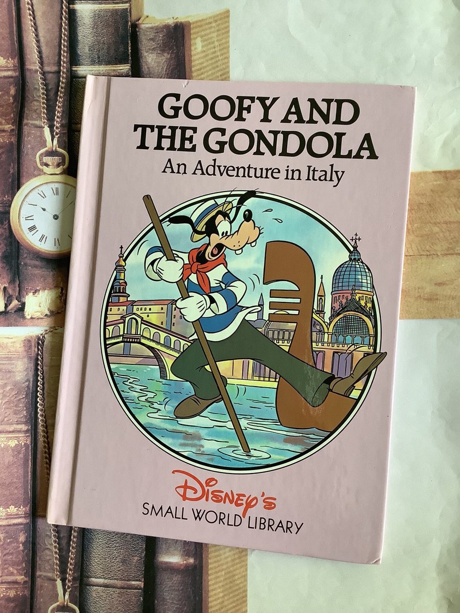 WatsonsVintage's tweet photo. NEW LISTING A Fun Book Gift for a #Goofy #MickeyMouse and #Italy Lover in my #etsy shop #Vintage #1991 #FirstEdition 'Goofy And The Gondola An Adventure in Italy' Disney's Small World Library Hardback Book #CollectableBook #WaltDisneyGift https://t.co/ueLNQCNbdI #EtsySeller https://t.co/8VqNXbzjEd