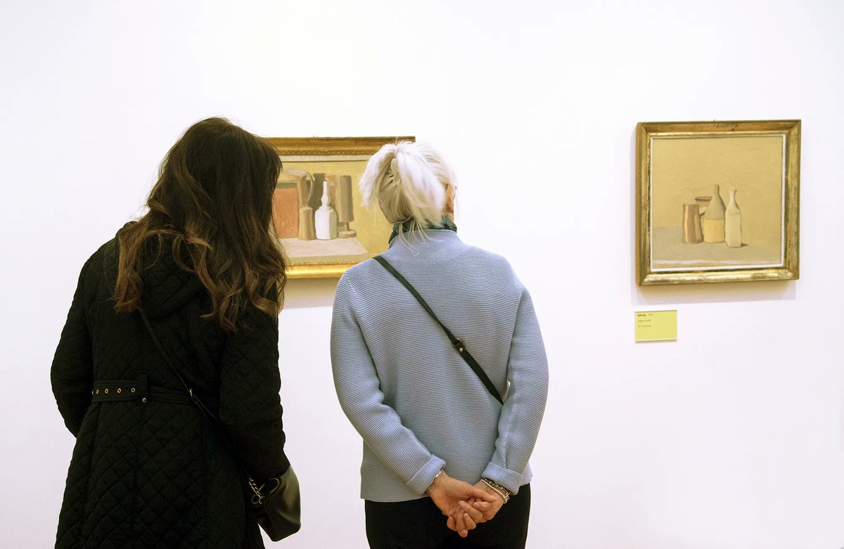 Estorick's tweet photo. Happy #internationalmuseumsday! 
Celebrate it with a visit to the museum today - we are open until 8pm. Our Giorgio Morandi exhibition ends on 28 May, don’t miss it! Caffè Estorick is open tonight until 8pm too, come and enjoy an Italian aperitivo in our garden.
#IMD2023 https://t.co/4DLZORio0U