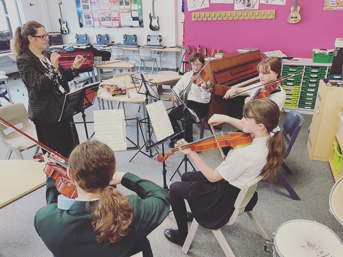 Trinity Music Academy has launched its first ever string ensemble rehearsal with Trinity Academy Halifax and we are thrilled to have Mrs Dale on board. We cannot wait for our concert on Friday 14 July to show off our incredible TMA talent! 🎼 #TMA