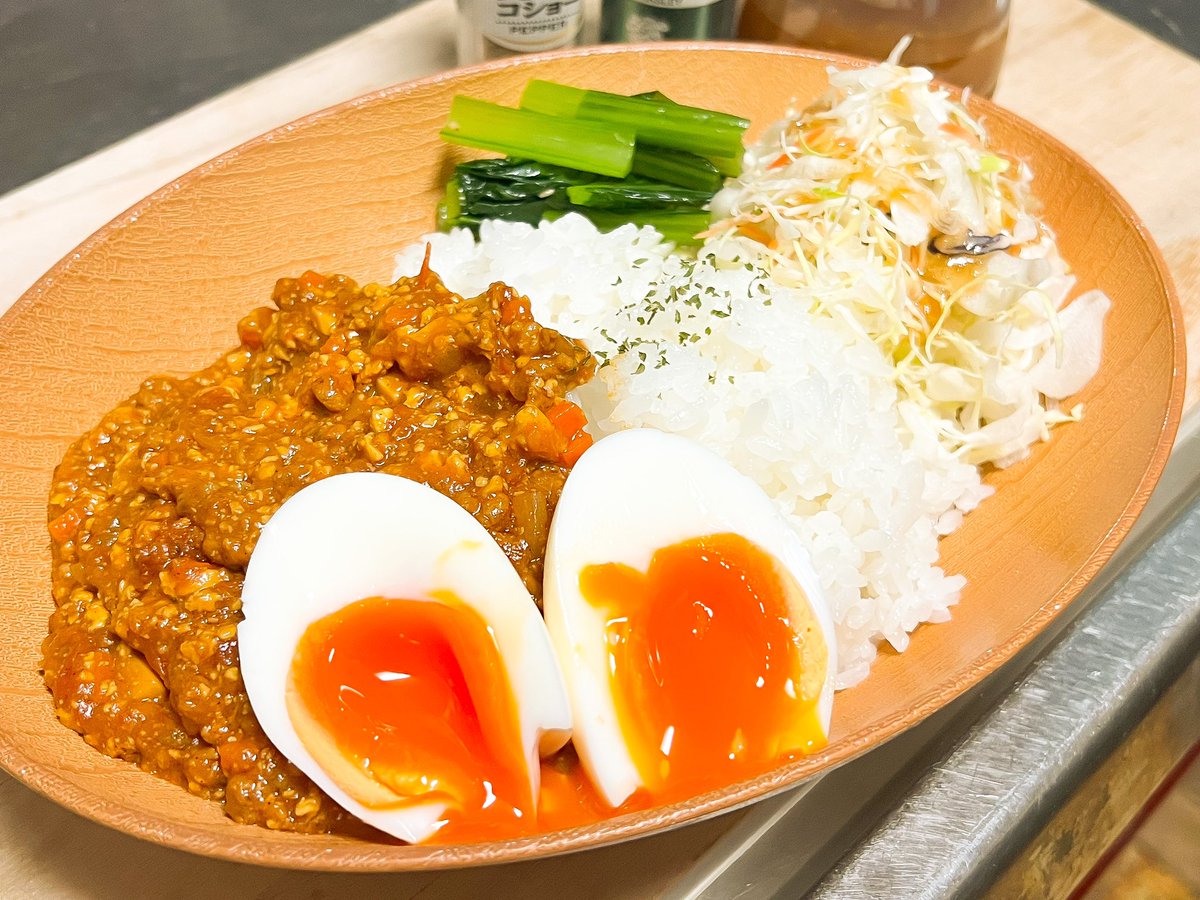 nikkundai8's tweet photo. 今日の夜はキーマカレーつくりました🍛 https://t.co/mnUdhIs86S