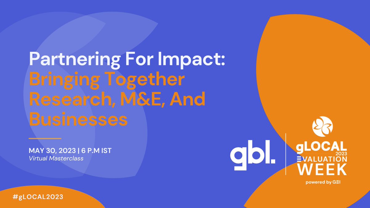 GoodBusinessLab (@goodbusinesslab) on Twitter photo Businesses have transformative potential for social impact. Join our masterclass at #gLOCAL2023, where we’ll share how we successfully realized that potential by partnering with businesses and corporate firms to make a business case for worker wellbeing.
globalevaluationinitiative.org/event-detail/6… Businesses have transformative potential for social impact. Join our masterclass at #gLOCAL2023, where we’ll share how we successfully realized that potential by partnering with businesses and corporate firms to make a business case for worker wellbeing.
globalevaluationinitiative.org/event-detail/6…