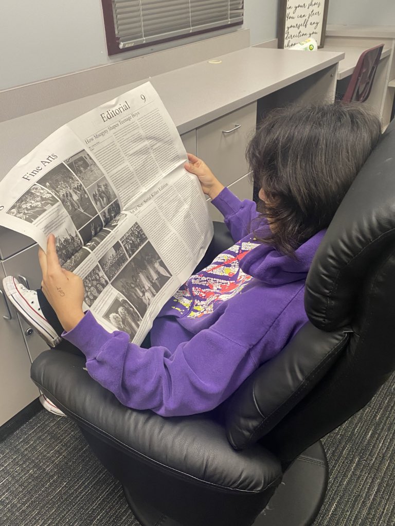 Clear Creek High School was presented the HighLife Newspaper printed in mass thanks to our lovely CCHS Newspaper Team! Find yourself one in the Library and other places around school.