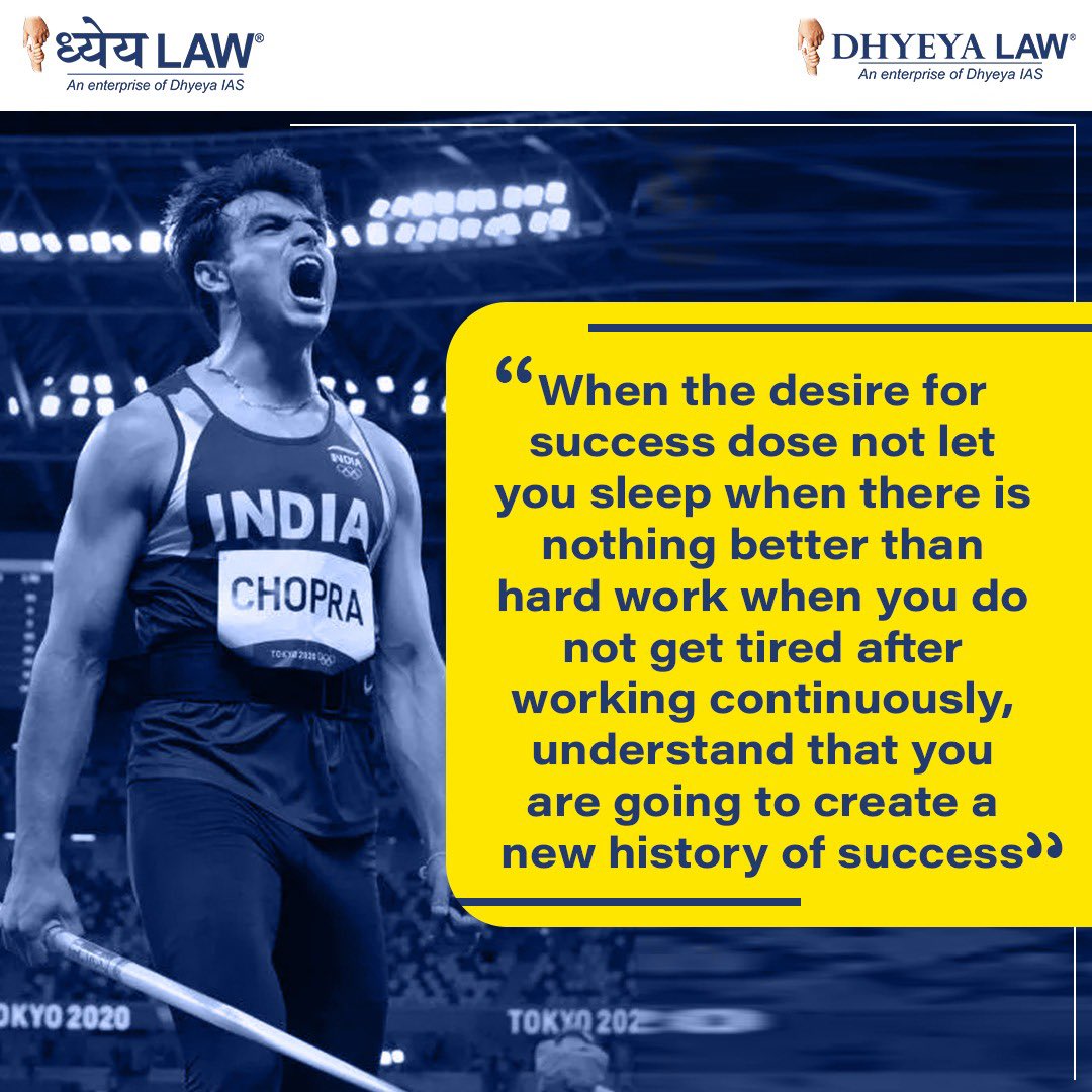 DhyeyaLaw1's tweet photo. Motivation for the day.
#dailymotivation #motivationquote #aim #success  #successquotes #winner #motivated #judiciary #sidhdhyeya #dhyeyajudiciary #legal #indianjudiciary #law #dhyeyalaw #journeyofeducation #judicialaspirants #clat #lawentranceexams #newpost https://t.co/rozNMcqLcQ