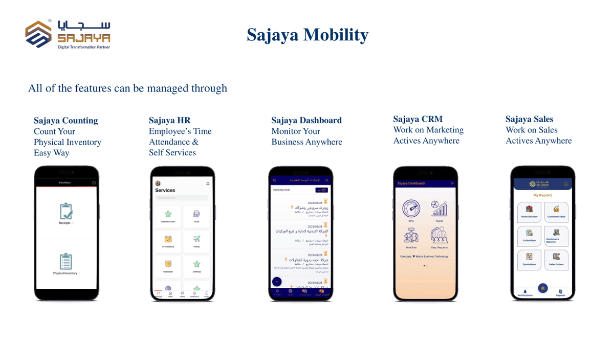 SAJAYA_ERP's tweet image. تطبيقات سجايا للهواتف الذكية للمساعدة وتسهيل العمليات لليومية للمنشآت.

#sajaya_mobileApps
#sajaya_erp
#smart_automation