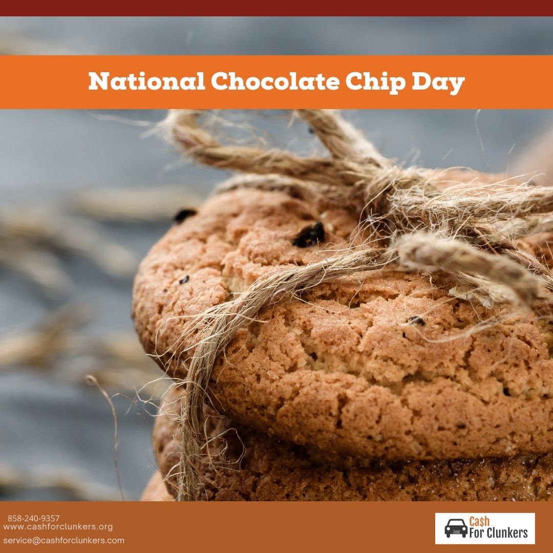 Legend has it that the chocolate chip cookie was a happy accident.#NewOrUsed #UnwantedCars #JunkCars #FreeTow #CashforClunkers #NationalChocolateChipDay