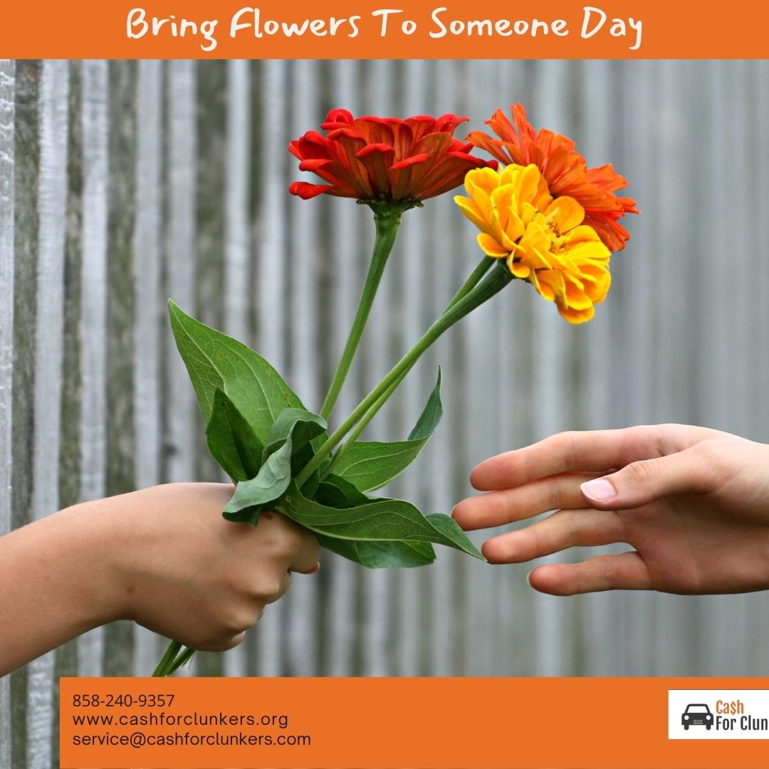 Giving flowers is a wonderful way of expressing your feelings to the people you care about.#NewOrUsed #UnwantedCars #JunkCars #FreeTow #CashforClunkers #BringFlowersToSomeoneDay