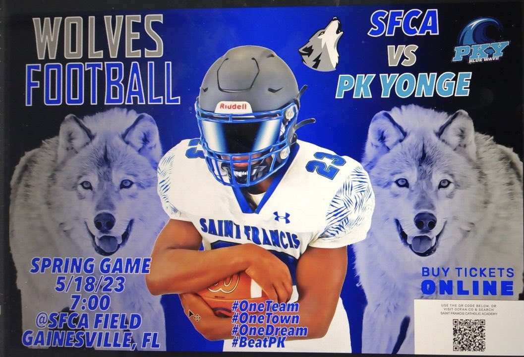 Coach_Langham's tweet photo. Let's go!!! Game Day tonight. Come out and see the next step in our program.
Location: Saint Francis Catholic Academy / Time: 7 PM / Opponent: PK Yonge. #OneTeam #OneTown #OneDream #MakeHistory #SFCAFootball #BeatPKY #FightFor55 #Gainesville #Florida https://t.co/d7LMGNPERE