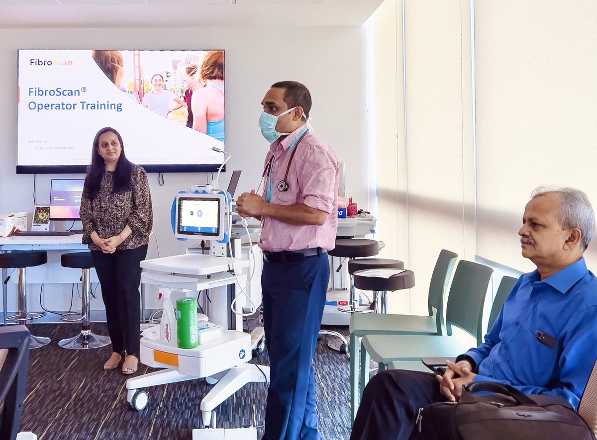 StoMedical's tweet photo. #HappeningNow: Theory &amp; Application Training of #Echosens #Fibroscan; The mobile non-invasive solution for liver disease management! 

Doctors from @igmhmv Internal Medicine took part in this informative session facilitated by the Clinical Application Manager of team Echosens https://t.co/aImThyCUvl