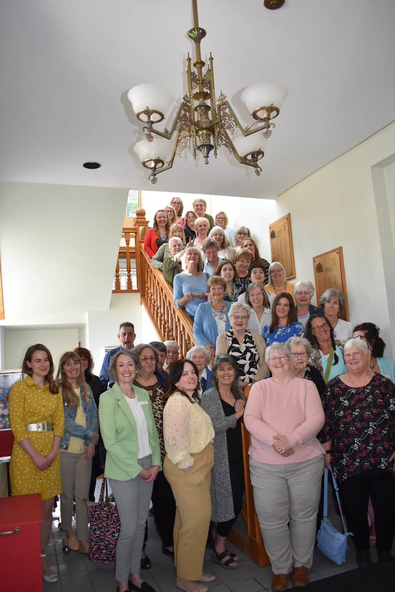 LibrElginCounty's tweet photo. Yesterday we had a Staff Reunion at the Aylmer Library, and welcomed back lots of retired staff. We shared stories and photographs and some treats from local shops. It was so nice to see everyone! https://t.co/iY6s7OSOQA