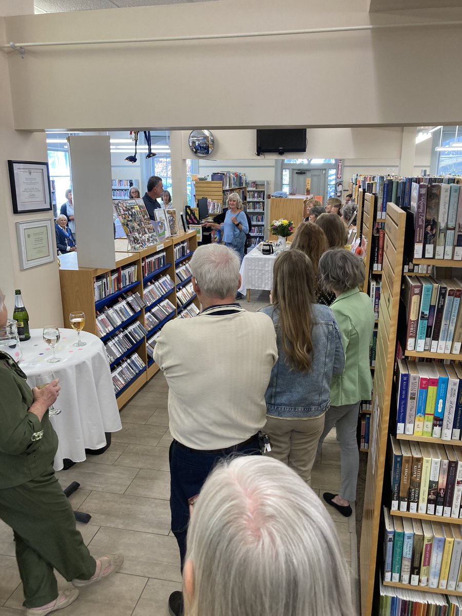 LibrElginCounty's tweet photo. Yesterday we had a Staff Reunion at the Aylmer Library, and welcomed back lots of retired staff. We shared stories and photographs and some treats from local shops. It was so nice to see everyone! https://t.co/iY6s7OSOQA