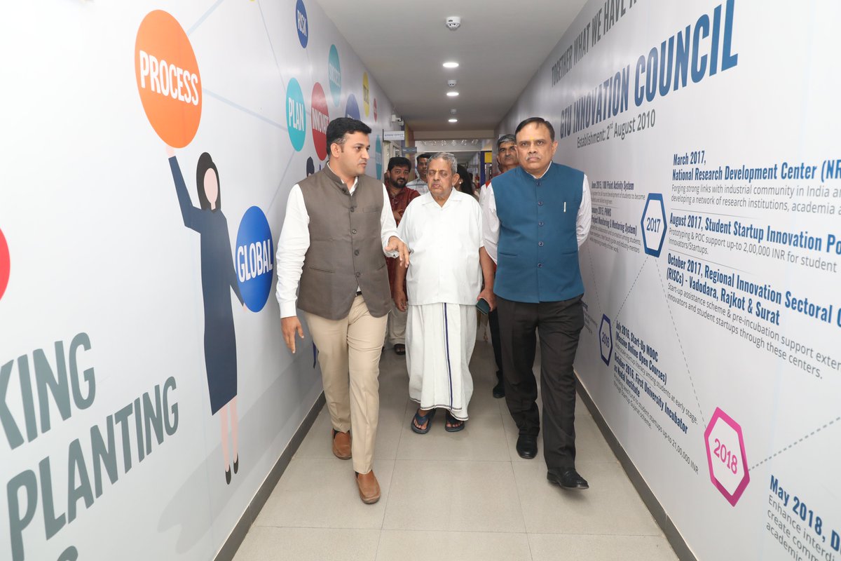 Aicgisc's tweet photo. Prof. T.G. Sitharam, Hon. Chairman, @AICTE_INDIA , #padmashri Dr H.N. Nagendra, Chancellor, @SvyasaYoga  Dr. Mamta Rani Agarwal and Dr. Ramesh Unnikrishnan at AIC GTU @AIMtoInnovate @GTUoffice @KanjiKher2  @DrSDPanchal @iSanjay_Chauhan @themahendrab https://t.co/OZA36SsVeo