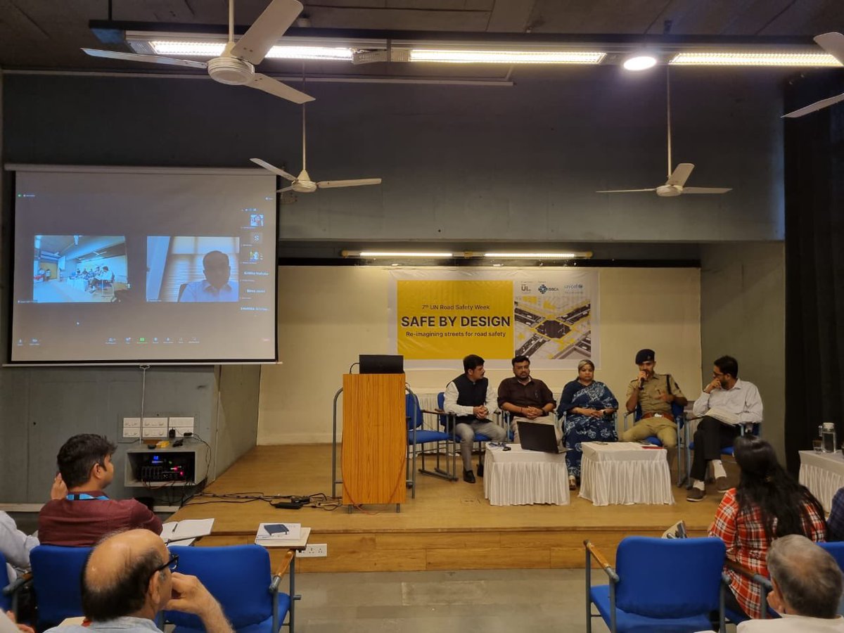 Panel discussion at the ‘Safe by Design’ event on UN #RoadSafetyWeek Panelists: @SafinHasan_IPS @nkasija @SarikaPanda @Sandeep Paul @NarayanGaonka16 Moderator: @abhijitlokre #RethinkMobility #safebydesign #righttowalk #raahgiri @Raahgiri_Fdn #StreetsforLife #ForEveryChild