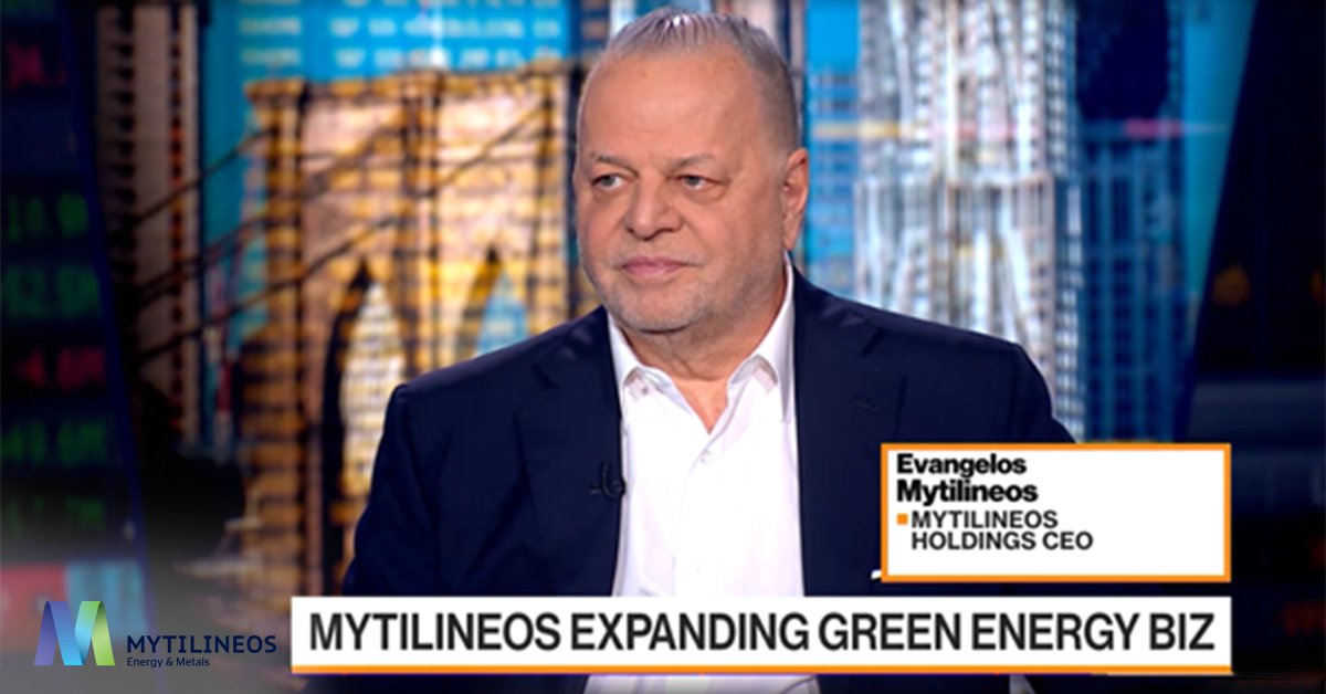 Chairman E. Mytilineos was interviewed by Bloomberg TV's Markets European Close and correspondents Guy Johnson and Alix Steel where he emphasized that there cannot be 'green' energy without 'green' metallurgy: bit.ly/439I7Tc