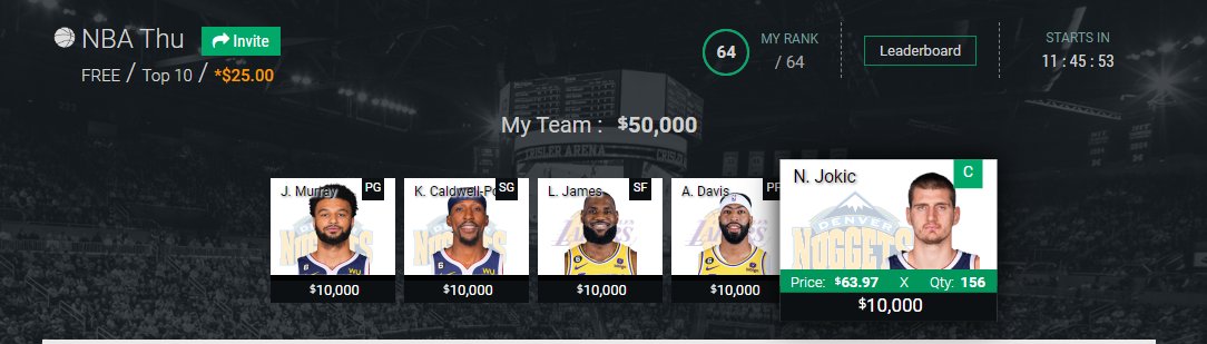 superpickscoach's tweet photo. 🏀Thursday's NBA Trade Fan Contest FREE $25 in prizes🏀
https://t.co/HUUe0lVv6I
👇👇👇👇EXPERT PICKS BELOW👇👇👇👇
#tradefan #nba #nbapicks #NBAFantasy #FantasySports #DailyFantasySports #DFS #BetaTesting #SportsEnthusiast #CashPrizes #InnovativePlatform #ReferAFriend #WinBig https://t.co/mLuUDXYDZi
