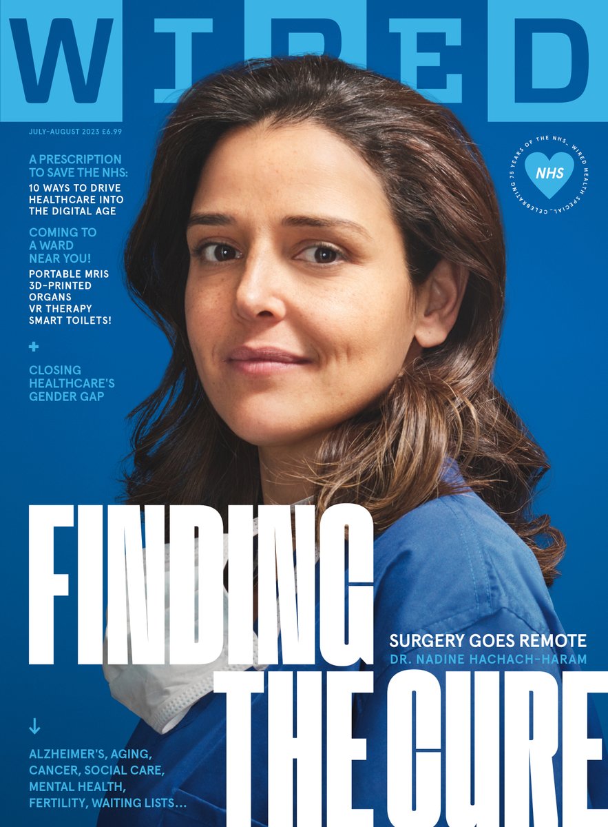 GregWilliams718's tweet photo. Out next week, the new UK print version of @WIRED focuses on the future of healthcare – 10 experts offer a fresh vision for the NHS, we showcase breakthrough innovations in genomics + mental health therapy, examine the gender health gap and reveal the hospital ward of the future. https://t.co/Lps7w3iwDR