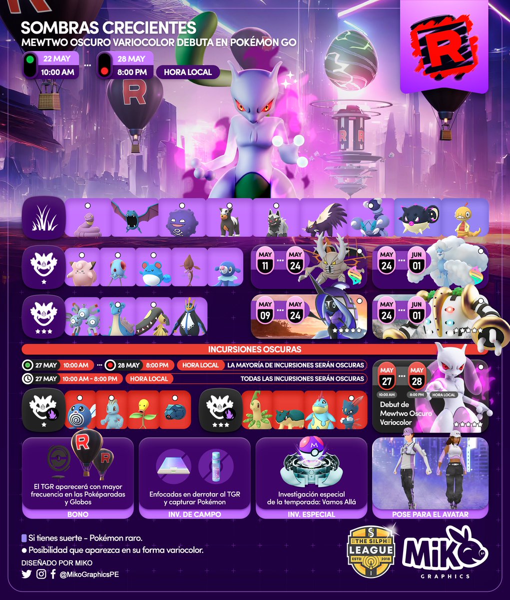 MikoGraphicsPE's tweet photo. 🇺🇸🇪🇸🇫🇷
Rising Shadows
#ShinyShadowMewtwo debuts in Pokémon GO

#PokemonGO #PokemonGOApp #MikoGraphics #TSR https://t.co/NB0ZDgl6MO