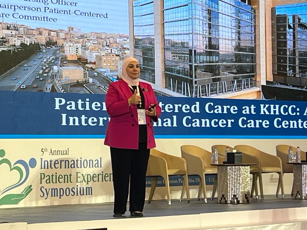 Dr. Majeda A. Al- Ruzzieh - Chief Nursing Officer, Chairperson Patient-Centered Care Committee is excited to present about Patient-Centered Care at KHCC: International Cancer Center! Putting the patient at the forefront of treatment is the key to success.#IPXSymposium #Healthcare