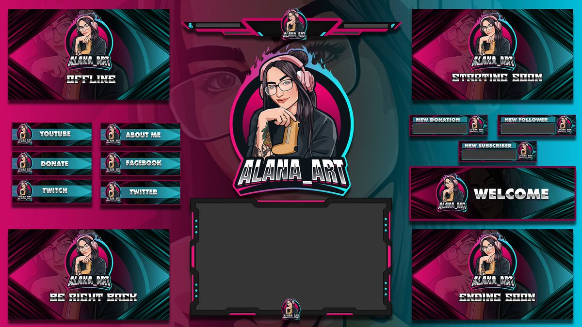 AliceMiller115's tweet photo. Hi are u Streamer? Need for Custom Twitch overlay, Twitch logo, screens, banner, panel,etc?So you are at the right place.
@SGH_RTs @ArtistRTweeters @GamingRTweeters
@BlazedRTs @rtsmallstreams @sme_rt https://t.co/q7P7exK9ls