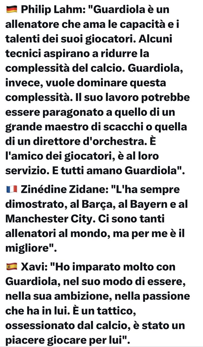 pisto_gol's tweet image. Ecco perché #Pep è il Miglior Allenatore del Mondo, forse il Migliore di sempre #GOAT 🏆