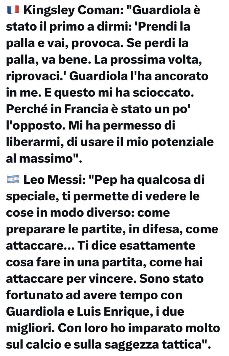 pisto_gol's tweet image. Ecco perché #Pep è il Miglior Allenatore del Mondo, forse il Migliore di sempre #GOAT 🏆