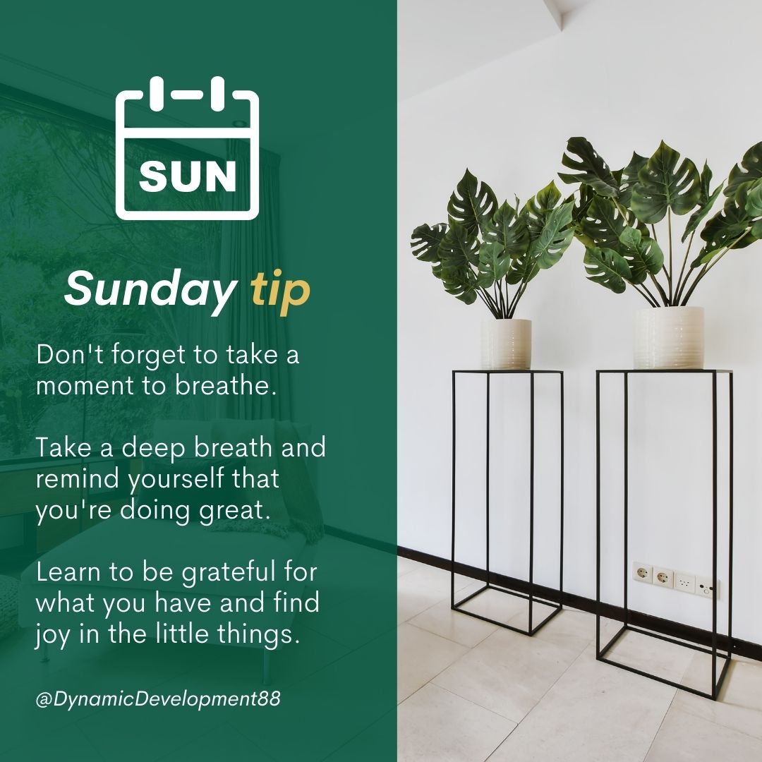 dynamicdev88's tweet photo. Despite the challenges, remember it's just one day. Many more lie ahead. Find inspiration in this Sunday morning tip for the week.
Follow us for more:
https://t.co/9aLABUG29d
#SundayTips
#SundayFundayTips
#SundayAdvice https://t.co/y176whWT9I