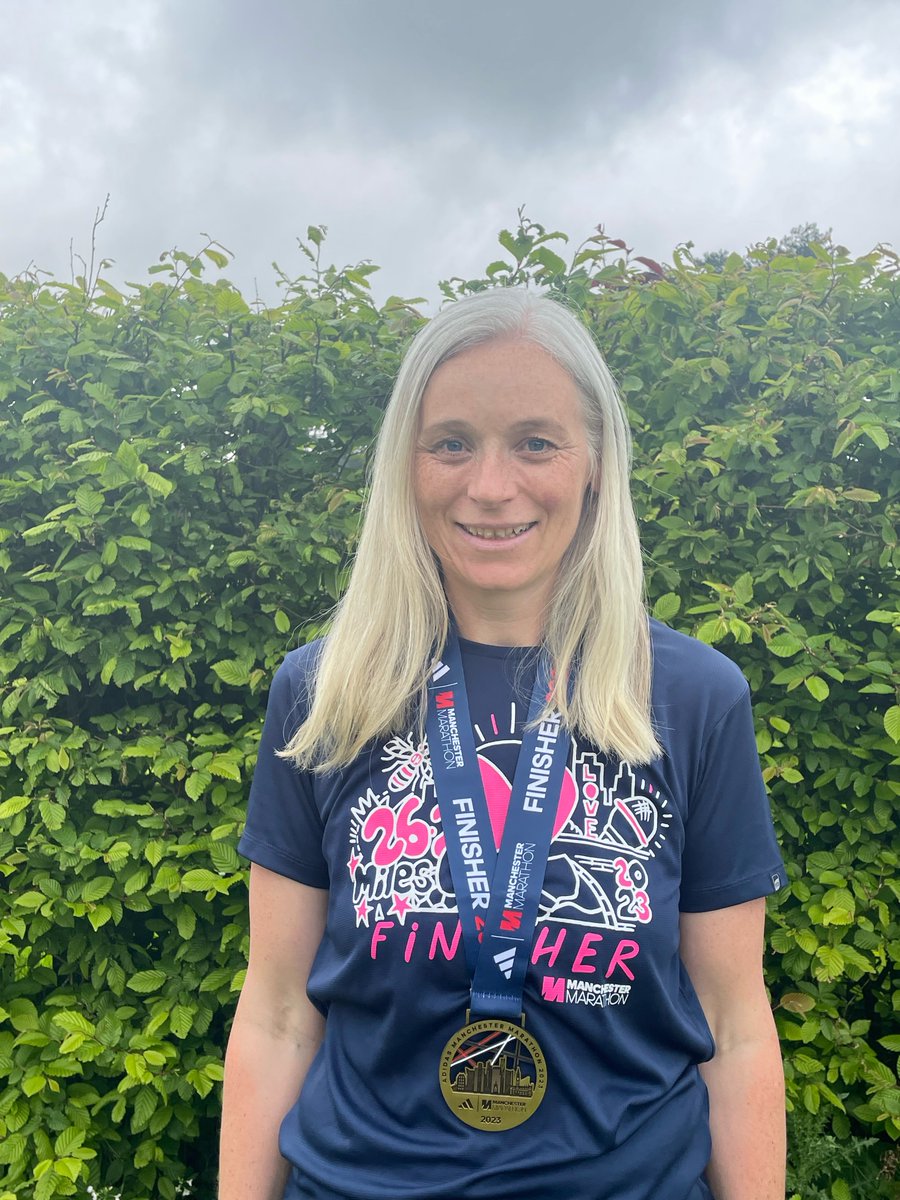 THANK YOU to our <a href="/LancsHospitals/">Chorley & Royal Preston</a> colleague, consultant oncologist Dr Debbie Williamson! She took on the recent <a href="/Marathon_Mcr/">Manchester Marathon</a> in a show of support for her patients, and raised an amazing £3,020 for us🙌🥇

This will help make such a difference for local cancer care. Well done!❤️