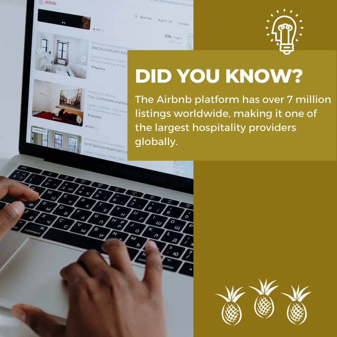 HProSearch's tweet image. Expand your hospitality business by utilizing Airbnb. With over 7 million listings worldwide, it's a valuable resource for connecting with travelers and growing your business.

➡️Visit hprosearch.com to see all hospitality job opportunities!

#hprosearch #restaurant