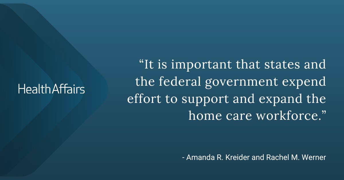 Health Affairs (@health_affairs) on Twitter photo In their <a href="/Health_Affairs/">Health Affairs</a> paper ft. in the May issue, Amanda Kreider of <a href="/Penn/">Penn</a> & <a href="/rm_werner/">Rachel Werner</a> of <a href="/PennLDI/">Penn LDI</a> <a href="/VAPhiladelphia/">VA Philadelphia</a> examine trends in the supply of home care workers relative to Medicaid HCBS enrollment from 2008-20. <a href="/johnahartford/">The John A. Hartford Foundation</a> #AgeFriendlyHealth bit.ly/3UMH5d2 In their <a href="/Health_Affairs/">Health Affairs</a> paper ft. in the May issue, Amanda Kreider of <a href="/Penn/">Penn</a> & <a href="/rm_werner/">Rachel Werner</a> of <a href="/PennLDI/">Penn LDI</a> <a href="/VAPhiladelphia/">VA Philadelphia</a> examine trends in the supply of home care workers relative to Medicaid HCBS enrollment from 2008-20. <a href="/johnahartford/">The John A. Hartford Foundation</a> #AgeFriendlyHealth bit.ly/3UMH5d2