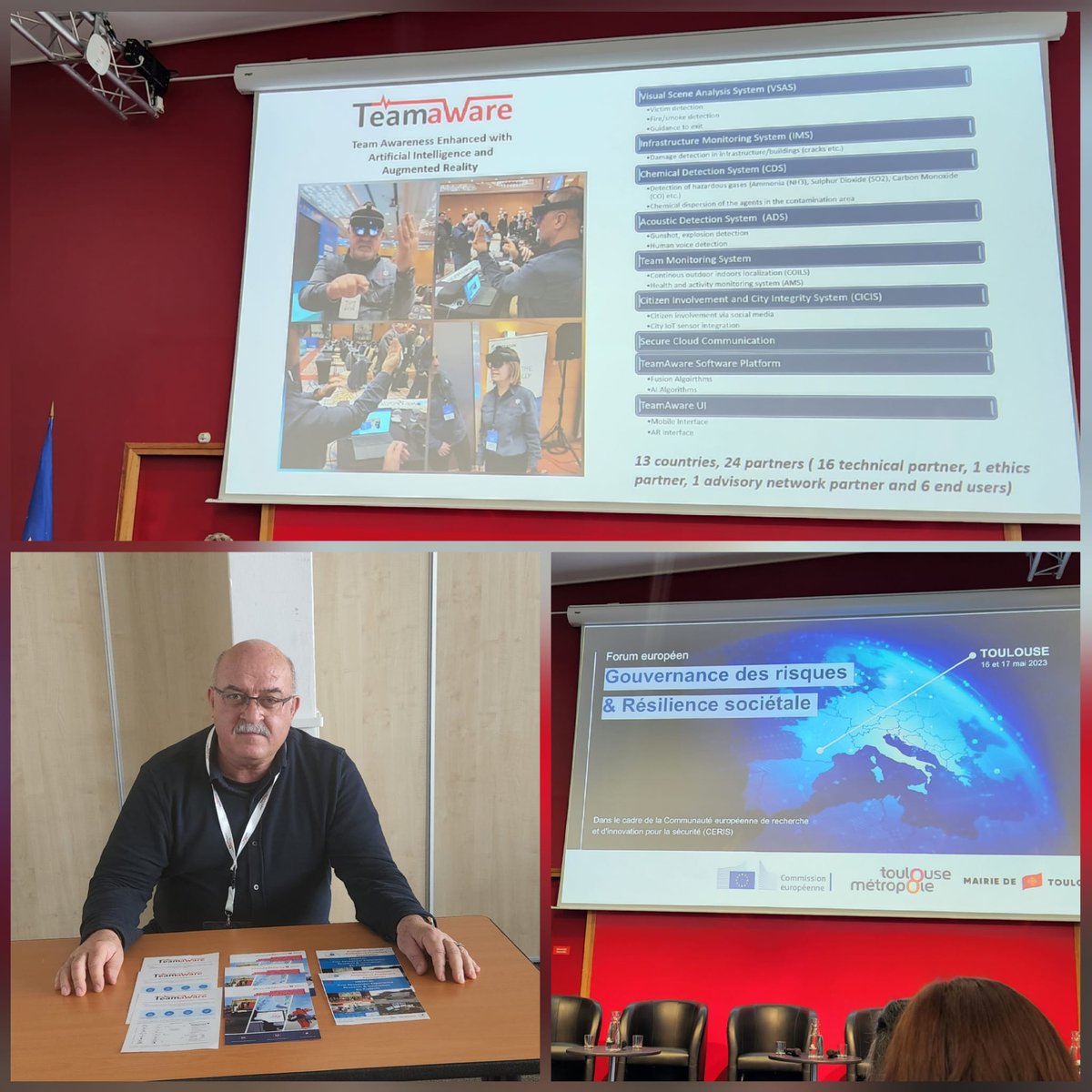We presented the @TeamAware_EU project at the European Forum on Risk Governance and Social Resilience, an event organized within the framework of CERIS. We talked about how to solve the problems experienced in the earthquake in Türkiye.#Havelsan @aahdorgtr #Toulouse #DRS