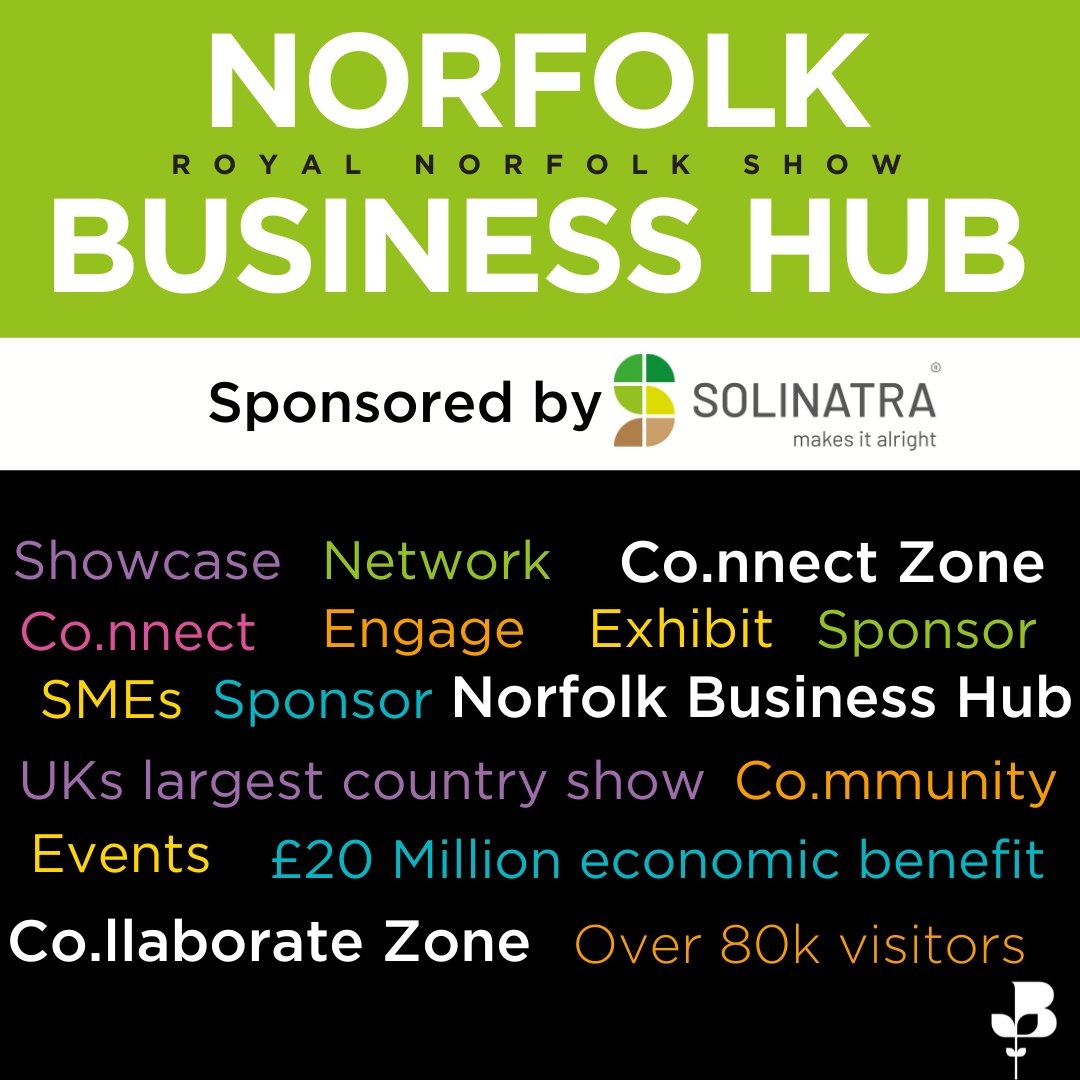 Co.llaborate with us and spotlight your business by sponsoring a business breakfast, lunch, or drinks reception #NorfolkSMEs 

➡️norfolkchamber.co.uk/royal-norfolk-…

With thanks to our headline sponsors <a href="/solinatra/">Solinatra</a> 

#RNSBUSINESSHUB #RoyalNorfolkShow