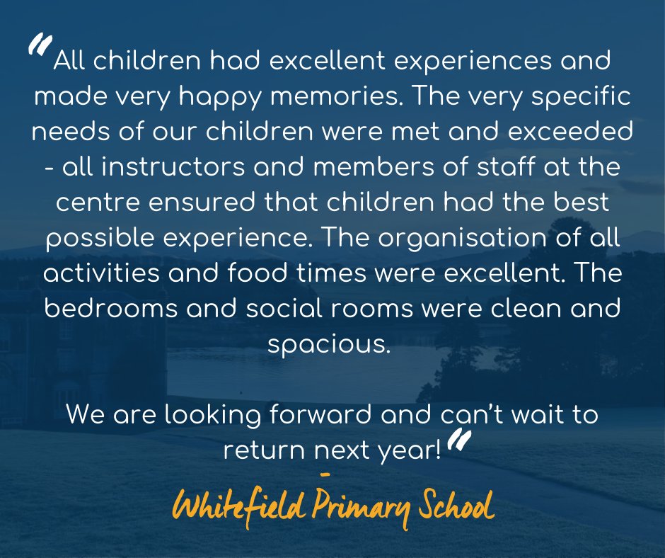 conwaycentre's tweet photo. Such lovely feedback to receive from @WhitefieldPS who recently visited our Anglesey centre! Our team look forward to welcoming you back next year 😀

https://t.co/kn81QTCXMH https://t.co/ZVyfhJhrQ0
