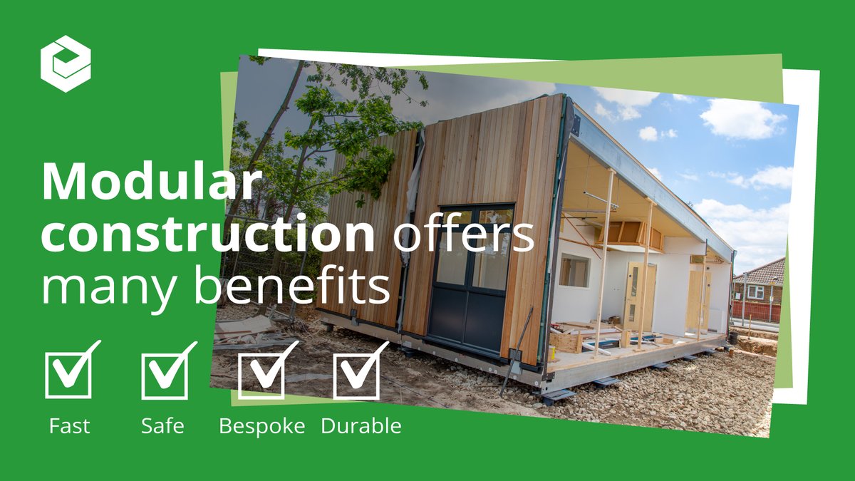 EliteSystemsLtd's tweet image. Modular construction offers many benefits over traditional build methods, such as faster build times and design flexibility. What else would you like to learn about modular buildings? 💬

#modularbuildings #prefabricatedbuilding #modulareducation #modularoffice #modularhealthcare