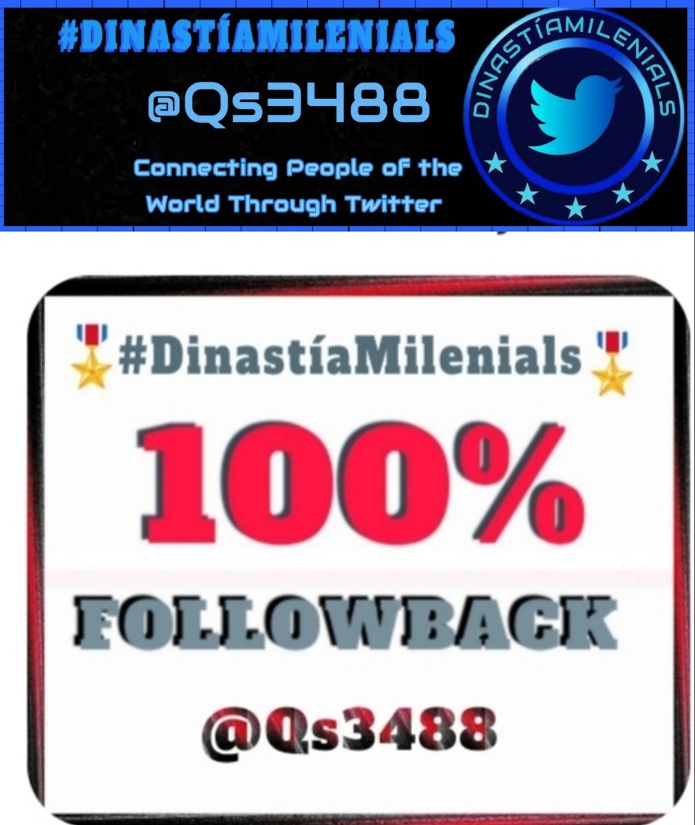 Qs3488's tweet image. #TM_VIP
#MafiaVIP
@Spencerjames211
@jet_new
@Qs3488
@Ozlerntr
@Nazia_fb
@Mone_fb
@jasmine50012486
@OfAnticipation
@mrl_q20
@nene_5895
@kaiunneko
@yahaira2983
@Arpitag_ @SiirSL_1
@KarenOrozco_07
@amyrh774 @nj_wy7
@Genius0881_
@AlitaWarsAngel
@Kimberlynh24
@Qs352
#DinastiaMilenials