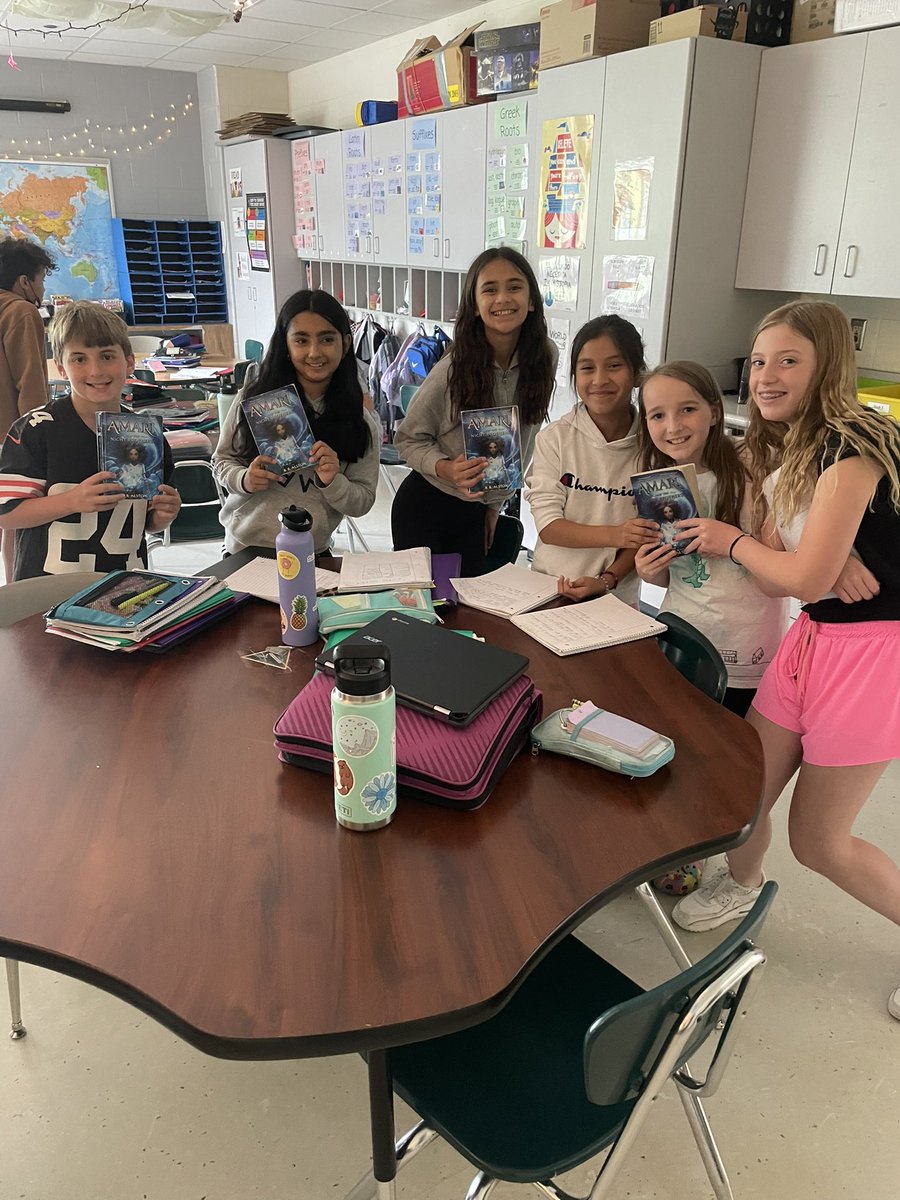 dcollinsela's tweet photo. We finished our book club books today and these two groups loved their books- Amari and the Night Brothers by @bb_alston and Willodeen by @kaaauthor !! https://t.co/M1JOZSQPwf